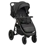 INDIGO Коляска EPICA XL AIR с сумкой2025 (2кол.(20,3см)2кол.(29см)(упак.1шт.) (черный)