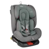 INDIGO Автокресло TOURNEO S ISOFIX, группа 0 + 1 + 2 + 3 (0-36 кг), (упак.1 шт.) (серый-зеленый)