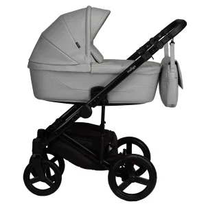 INDIGO Коляска LAMAR 2в1 (La 06 (св.серая кожа) INDIGO Коляска LAMAR 2в1 (La 06 (св.серая кожа)