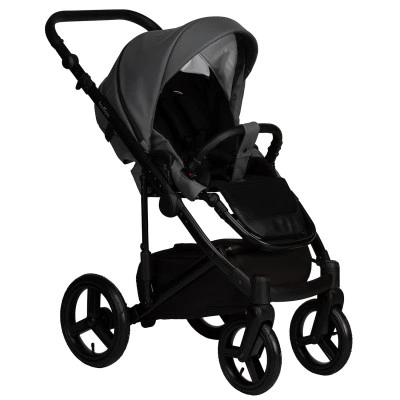 INDIGO Коляска LAMAR 2в1 La 07 (т. серая кожа) INDIGO Коляска LAMAR 2в1 La 07 (т. серая кожа)