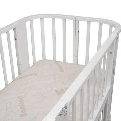 INDIGO Кровать детская Baby Line 5 в 1 (ложе 70х100 и 70х140) с поперечным маятником, массив бере (зайка) INDIGO Кровать детская Baby Line 5 в 1 (ложе 70х100 и 70х140) с поперечным маятником, массив бере (зайка)