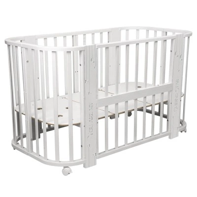 INDIGO Кровать детская Baby Line 5 в 1 (ложе 70х100 и 70х140) с поперечным маятником, массив бере (звездочки) INDIGO Кровать детская Baby Line 5 в 1 (ложе 70х100 и 70х140) с поперечным маятником, массив бере (звездочки)
