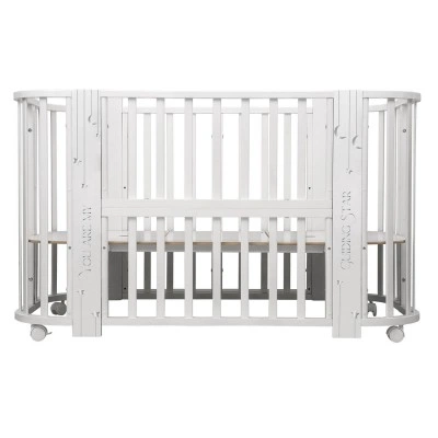 INDIGO Кровать детская Baby Line 5 в 1 (ложе 70х100 и 70х140) с поперечным маятником, массив бере (звездочки) INDIGO Кровать детская Baby Line 5 в 1 (ложе 70х100 и 70х140) с поперечным маятником, массив бере (звездочки)