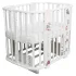 INDIGO Кровать детская Baby Line 5 в 1 (ложе 70х100 и 70х140) с поперечным маятником, массив бере (машинки) INDIGO Кровать детская Baby Line 5 в 1 (ложе 70х100 и 70х140) с поперечным маятником, массив бере (машинки)