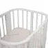 INDIGO Кровать детская Baby Line 5 в 1 (ложе 70х100 и 70х140) с поперечным маятником, массив бере (белый) INDIGO Кровать детская Baby Line 5 в 1 (ложе 70х100 и 70х140) с поперечным маятником, массив бере (белый)