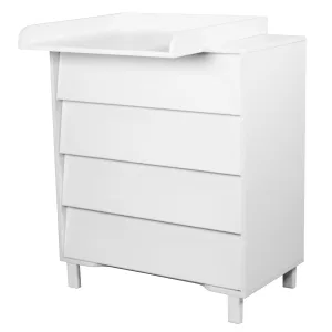 INDIGO Комод Norden 800/4 ЛДСП, шариковые направляющие (белый-белый) INDIGO Комод Norden 800/4 ЛДСП, шариковые направляющие (белый-белый)