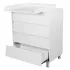 INDIGO Комод Norden 800/4 ЛДСП, шариковые направляющие (белый-белый) INDIGO Комод Norden 800/4 ЛДСП, шариковые направляющие (белый-белый)