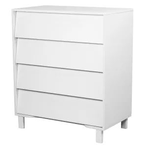 INDIGO Комод Norden 800/4 ЛДСП, шариковые направляющие (белый-белый) INDIGO Комод Norden 800/4 ЛДСП, шариковые направляющие (белый-белый)