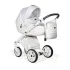 INDIGO Коляска PORTO 2в1 (Po 07 (белая кожа + белый узор) INDIGO Коляска PORTO 2в1 (Po 07 (белая кожа + белый узор)