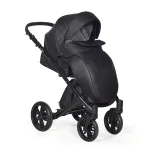 INDIGO Коляска PORTO 2в1 (Po 08 (черная кожа + черный узор)