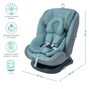 INDIGO Автокресло AERO ISOFIX, ST-3, группа 0 + 1 + 2 + 3 (0-36 кг), (упак.1 шт.) (шалфей) INDIGO Автокресло AERO ISOFIX, ST-3, группа 0 + 1 + 2 + 3 (0-36 кг), (упак.1 шт.) (шалфей)