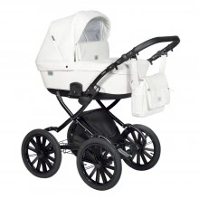 INDIGO Коляска BROCO Eco Plus 14 Be 01 (белая кожа)