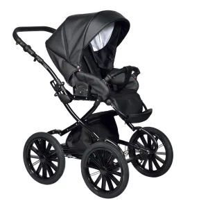 INDIGO Коляска BROCO Eco Plus 14 (Be 03 (черная кожа) INDIGO Коляска BROCO Eco Plus 14 (Be 03 (черная кожа)