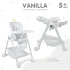 Стул для кормления VANILLA, ACE1014-A, от 5 мес до 3 лет. (Indigo) (белый) Стул для кормления VANILLA, ACE1014-A, от 5 мес до 3 лет. (Indigo) (белый)