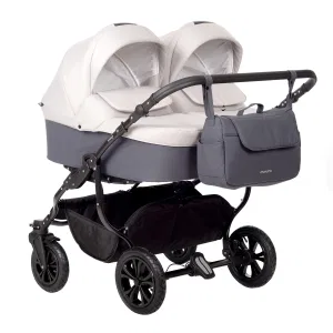 Коляска для двойни CHARLOTTE Sity DUO (Indigo) (Cs 01 (т.серый+св.бежевый)) Коляска для двойни CHARLOTTE Sity DUO (Indigo) (Cs 01 (т.серый+св.бежевый))