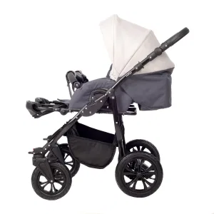 Коляска для двойни CHARLOTTE Sity DUO (Indigo) (Cs 01 (т.серый+св.бежевый)) Коляска для двойни CHARLOTTE Sity DUO (Indigo) (Cs 01 (т.серый+св.бежевый))