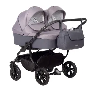 Коляска для двойни CHARLOTTE Sity DUO (Indigo) (Cs 03 (т.серый+фиолетовый)) Коляска для двойни CHARLOTTE Sity DUO (Indigo) (Cs 03 (т.серый+фиолетовый))