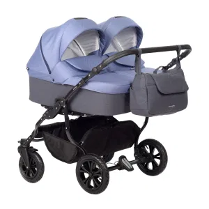 Коляска для двойни CHARLOTTE Sity DUO (Indigo) (Cs 06 (т.серый+сине-серый)) Коляска для двойни CHARLOTTE Sity DUO (Indigo) (Cs 06 (т.серый+сине-серый))