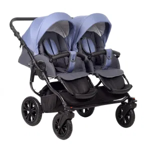 Коляска для двойни CHARLOTTE Sity DUO (Indigo) (Cs 06 (т.серый+сине-серый)) Коляска для двойни CHARLOTTE Sity DUO (Indigo) (Cs 06 (т.серый+сине-серый))