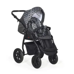 Коляска 2в1 Indigo CHARLOTTE 18 - Ch 38 (черный+черный узор) Коляска 2в1 Indigo CHARLOTTE 18 - Ch 38 (черный+черный узор)