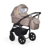Коляска 3в1 Indigo CHARLOTTE 18 F - Ch 31 (т.бежевый+коричневый)