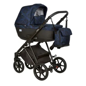 Коляска 2в1 Indigo ADAGIO Limited - Al 05 (т.синий+черная кожа) Коляска 2в1 Indigo ADAGIO Limited - Al 05 (т.синий+черная кожа)