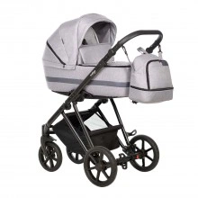Коляска 2в1 Indigo AVEO - Av 04 (св. серый)