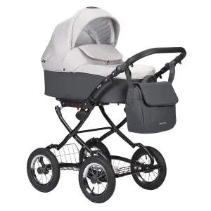 Коляска CHARLOTTE Sity Classic 12 (Indigo) (Cs 01 (т.серый+св.бежевый)) Коляска CHARLOTTE Sity Classic 12 (Indigo) (Cs 01 (т.серый+св.бежевый))