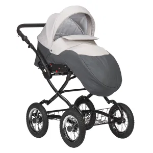Коляска CHARLOTTE Sity Classic 12 (Indigo) (Cs 01 (т.серый+св.бежевый)) Коляска CHARLOTTE Sity Classic 12 (Indigo) (Cs 01 (т.серый+св.бежевый))