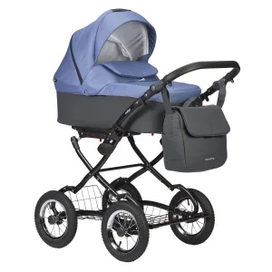 Коляска CHARLOTTE Sity Classic 12 (Indigo) (Cs 06 (т.серый+сине-серый)) Коляска CHARLOTTE Sity Classic 12 (Indigo) (Cs 06 (т.серый+сине-серый))