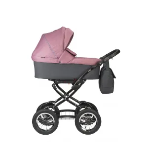 Коляска CHARLOTTE Sity Classic 12 (Indigo) (Cs 07 (т.серый+т.розовый)) Коляска CHARLOTTE Sity Classic 12 (Indigo) (Cs 07 (т.серый+т.розовый))