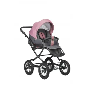 Коляска CHARLOTTE Sity Classic 12 (Indigo) (Cs 07 (т.серый+т.розовый)) Коляска CHARLOTTE Sity Classic 12 (Indigo) (Cs 07 (т.серый+т.розовый))