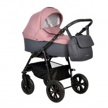 Коляска CHARLOTTE Sity 2в1 (Indigo) Cs 07 (т. серый + т. розовый)