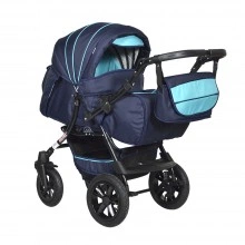 Коляска прогул. CAPRI PCO (Indigo) Cp 10 (т. синий + бирюзовый)