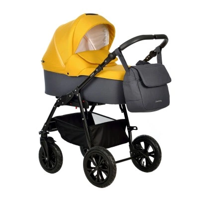 Коляска CHARLOTTE Sity 2в1 (Indigo) Cs 08 (т. серый + желтый) Коляска CHARLOTTE Sity 2в1 (Indigo) Cs 08 (т. серый + желтый)