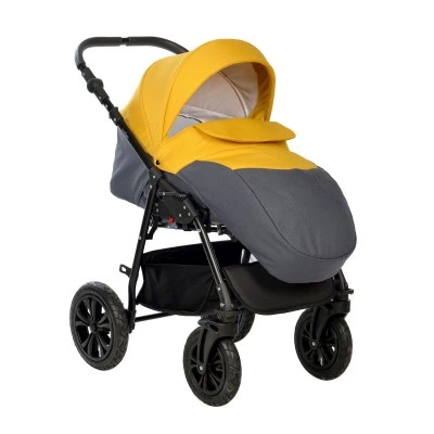 Коляска CHARLOTTE Sity 2в1 (Indigo) Cs 08 (т. серый + желтый) Коляска CHARLOTTE Sity 2в1 (Indigo) Cs 08 (т. серый + желтый)
