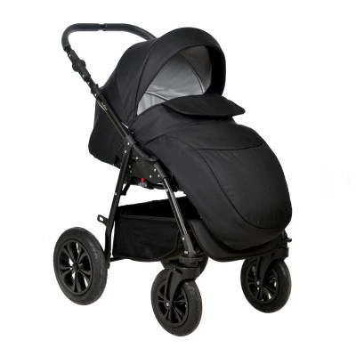 Коляска CHARLOTTE Mono 2в1 (Indigo) Cm 05 (черный + серебряная кожа) Коляска CHARLOTTE Mono 2в1 (Indigo) Cm 05 (черный + серебряная кожа)