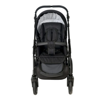 Коляска CHARLOTTE Mono 2в1 (Indigo) Cm 05 (черный + серебряная кожа) Коляска CHARLOTTE Mono 2в1 (Indigo) Cm 05 (черный + серебряная кожа)