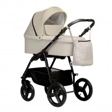 Коляска COMFORT 2в1 (Indigo) Co 01 (св. бежевый + бежевая кожа)