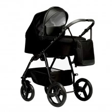 Коляска COMFORT 2в1 (Indigo) Co 02 (черный + черная кожа)