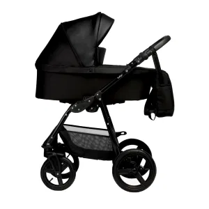 Коляска COMFORT 2в1 (Indigo) (Co 02 (черный+черная кожа)) Коляска COMFORT 2в1 (Indigo) (Co 02 (черный+черная кожа))