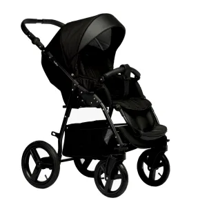 Коляска COMFORT 2в1 (Indigo) (Co 02 (черный+черная кожа)) Коляска COMFORT 2в1 (Indigo) (Co 02 (черный+черная кожа))