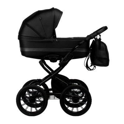 Коляска 2 в 1 Индиго AVEO ECO Plus 14, Ae 02 (черная кожа), возраст с рождения до 3-х лет Коляска 2 в 1 Индиго AVEO ECO Plus 14, Ae 02 (черная кожа), возраст с рождения до 3-х лет