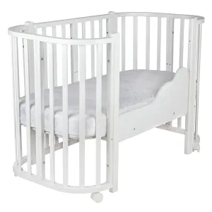 *Кровать детская Indigo Baby Lux 3 в 1 (кровать, манеж, диван) массив березы, МДФ (белый-белые стойки) *Кровать детская Indigo Baby Lux 3 в 1 (кровать, манеж, диван) массив березы, МДФ (белый-белые стойки)