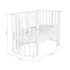 *Кровать детская Indigo Baby Lux 3 в 1 (кровать, манеж, диван) массив березы, МДФ (белый-белые стойки) *Кровать детская Indigo Baby Lux 3 в 1 (кровать, манеж, диван) массив березы, МДФ (белый-белые стойки)