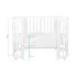 *Кровать детская Indigo Baby Lux 3 в 1 (кровать, манеж, диван) массив березы, МДФ (белый-белые стойки) *Кровать детская Indigo Baby Lux 3 в 1 (кровать, манеж, диван) массив березы, МДФ (белый-белые стойки)
