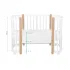 *Кровать детская Indigo Baby Lux 3 в 1 (кровать, манеж, диван) массив березы, МДФ (белый-натуральные стойки) *Кровать детская Indigo Baby Lux 3 в 1 (кровать, манеж, диван) массив березы, МДФ (белый-натуральные стойки)